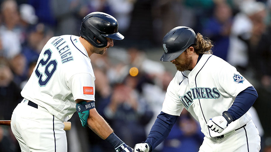 Seattle Mariners lineup Brendan Donovan Cal Raleigh...