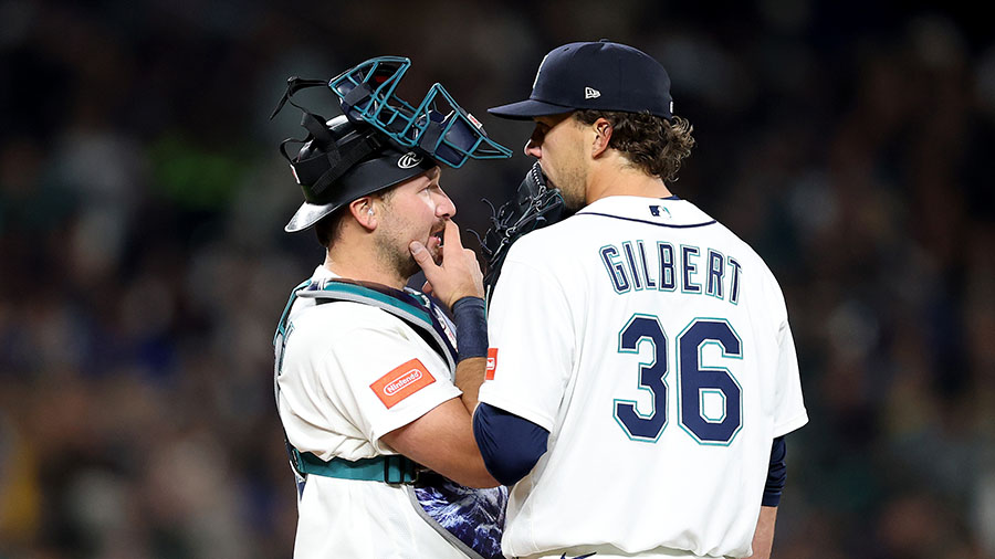 Seattle Mariners Logan Gilbert Cal Raleigh...