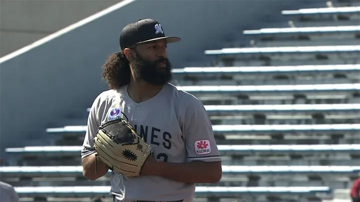 Chiba Lotte Marines pitcher Jackson © Pacific League TV