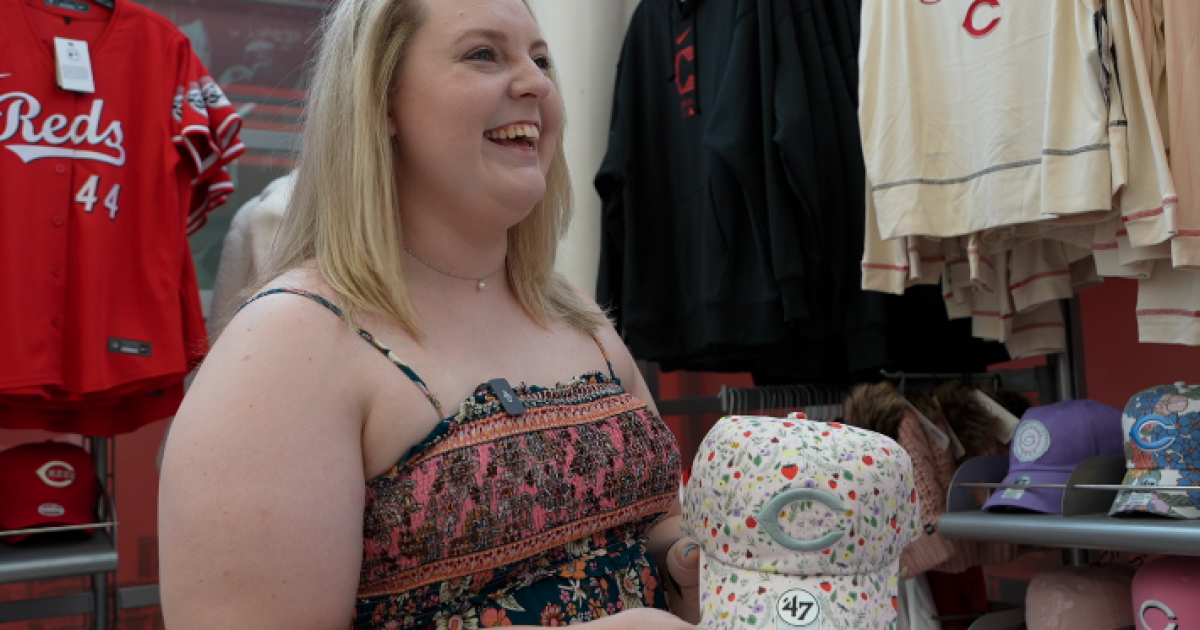 Reds fans and businesses at the Banks getting ready for Reds Opening Day