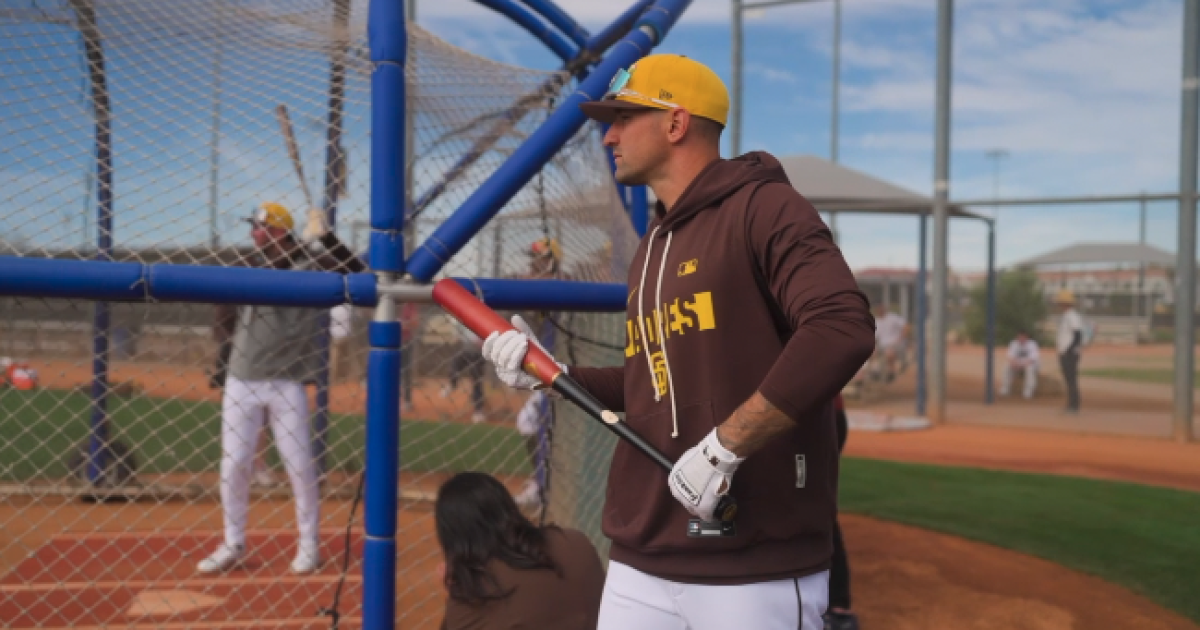 Nick Castellanos brings passion, authenticity, power to Padres spring training