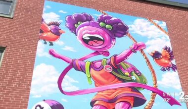 Orioles unveil 11th Birdland mural by Kid Balloon in West Baltimore