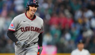 Guardians' Chase DeLauter homers in 1st regular-season at-bat