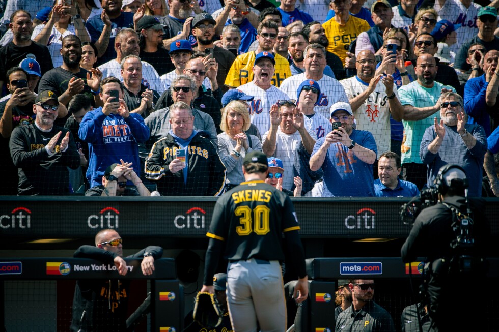 Pirates ace Paul Skenes chased in 1st inning by Mets on opening day