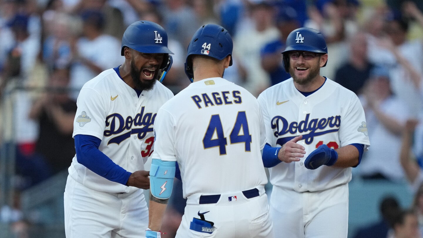Andy Pages’ 3-run shot sparks Dodgers’ 8-2 comeback win over the Diamondbacks in season opener