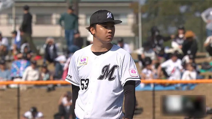 Chiba Lotte Marines pitcher Yuto Kimura © Pacific League TV