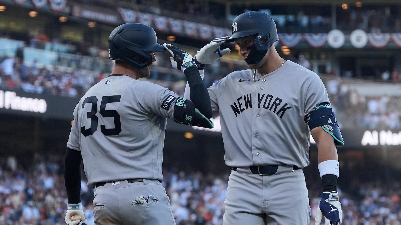 Aaron Judge hits 2nd home run in 2 games as Yankees beat Giants 3-1 to complete series sweep