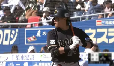 Orix The Buffaloes player Yusuke Mugitani © Pacific League TV