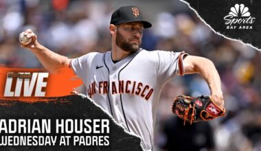 Giants starter Adrian Houser looks solid in debut as team falls to Padres