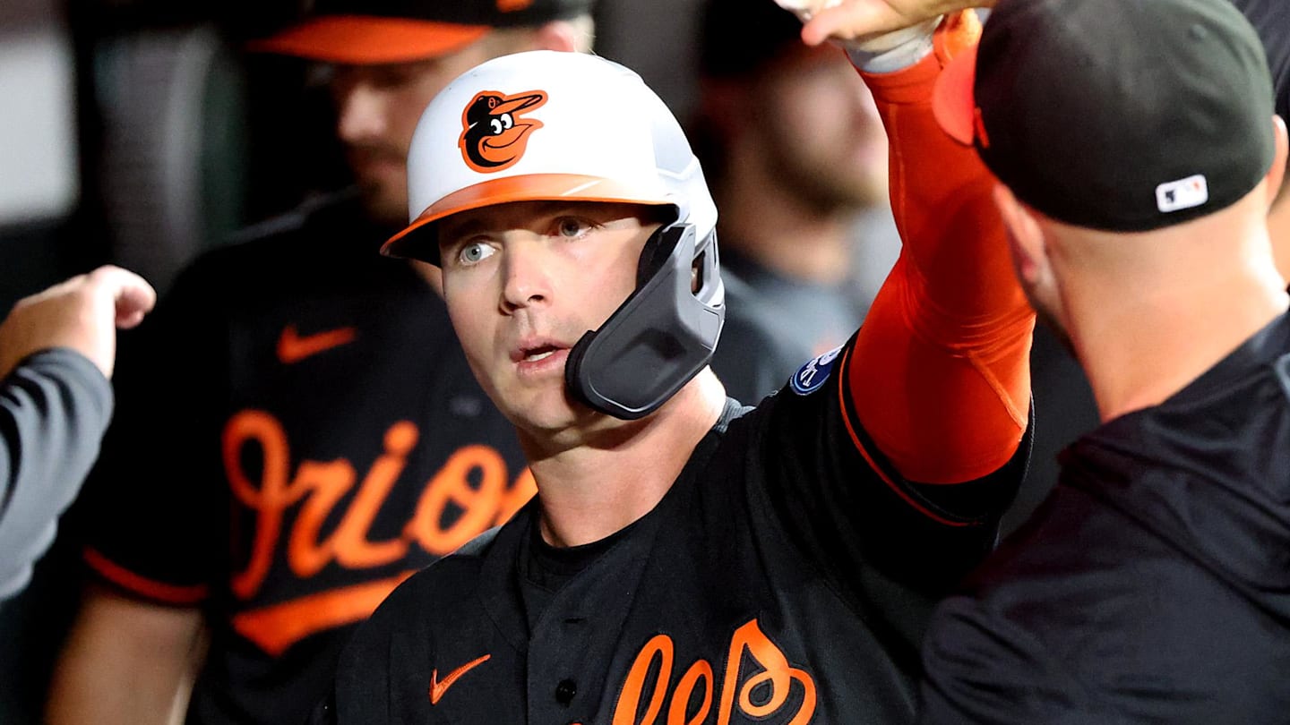 Mar 31, 2026; Baltimore, Maryland, USA; Baltimore Orioles first baseman Pete Alonso (25) celebrates after hitting a home run during the fourth inning against the Texas Rangers at Oriole Park at Camden Yards. Mandatory Credit: Daniel Kucin Jr.-Imagn Images