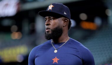 Houston Astros starting pitcher Christian Javier (53)