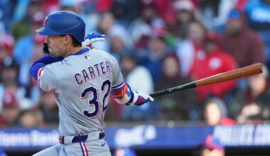 Rangers Making Evan Carter Prove He Can Get Hits off Left-Handed Pitching