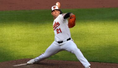 Baltimore Orioles pitcher Ryan Helsley.