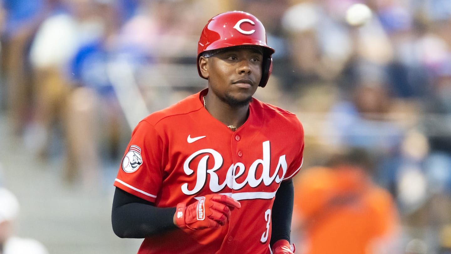 Cincinnati Reds outfielder Noelvi Marte (16) reacts