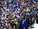 Fans at the Rogers Centre watch the Toronto Blue Jays host the Los Angeles Dodgers during Game 6 of last year's World Series at Rogers Centre.