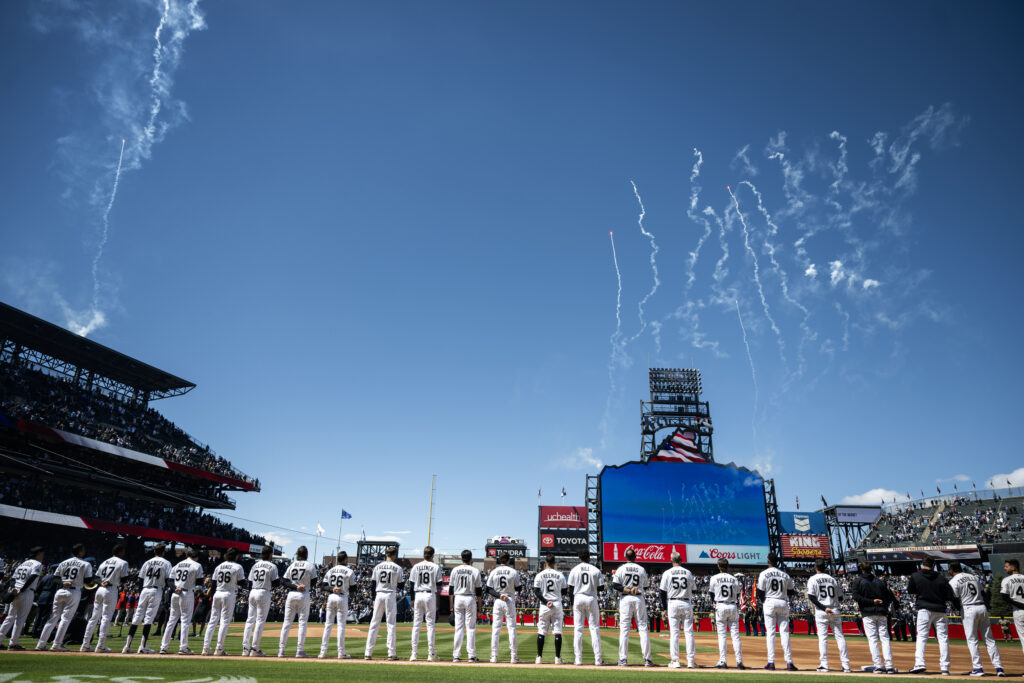 PHOTOS: Rockies take on the Phillies in Their First Home Game of the Season