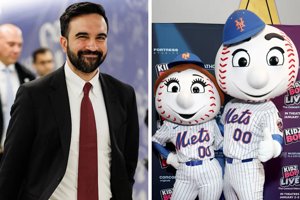 New York City Mayor Zohran Mamdani may have 'cursed' the Mets after hugging the team's mascot earlier this month, fans, including Fox News host Sean Hannity, say (Getty Images)