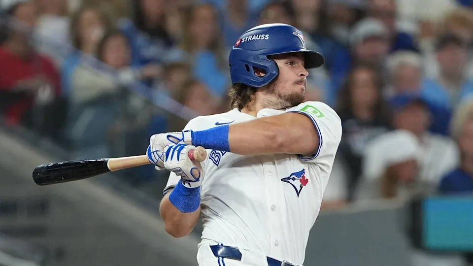 Toronto Blue Jays third baseman Addison Barger (47)Nick Turchiaro-Imagn Images