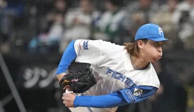 Baseball: Hosono throws no-hitter as Fighters rout Marines for 1st win