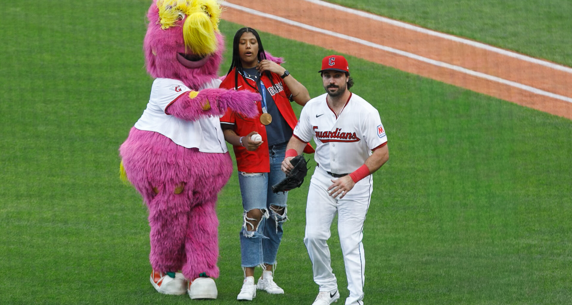 Photos: Views From Downtown Cleveland During the Guardians' Home Opener