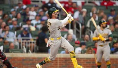 Andy Ibanez, Jacob Wilson spark offense as A's beat Braves for 1st win