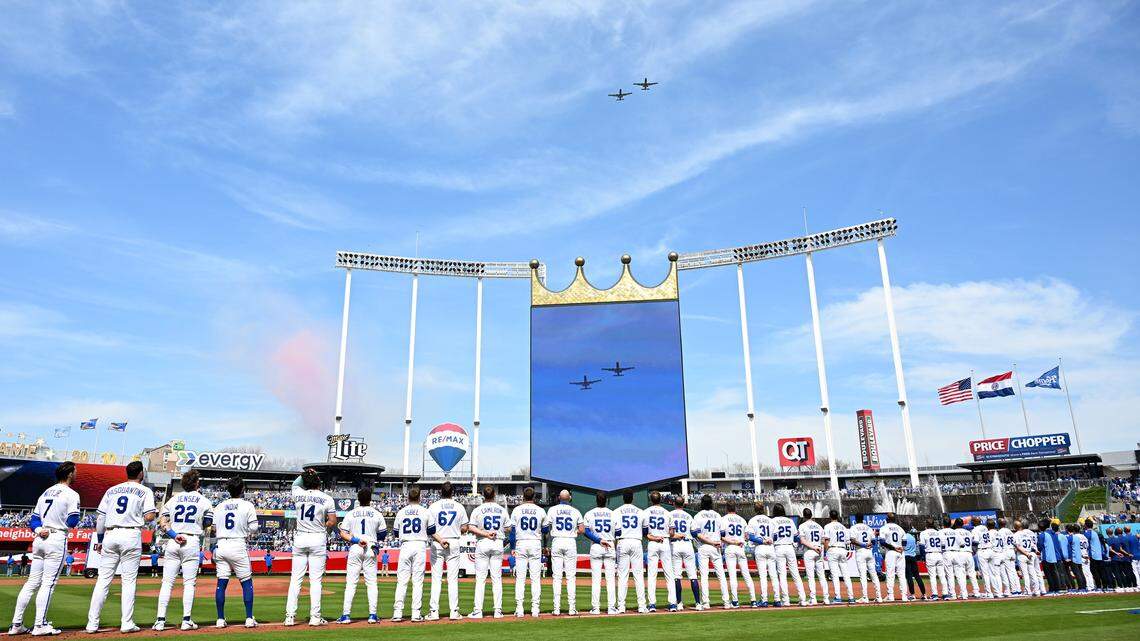 New Kansas Citian visits Royals’ Kauffman Stadium for opener