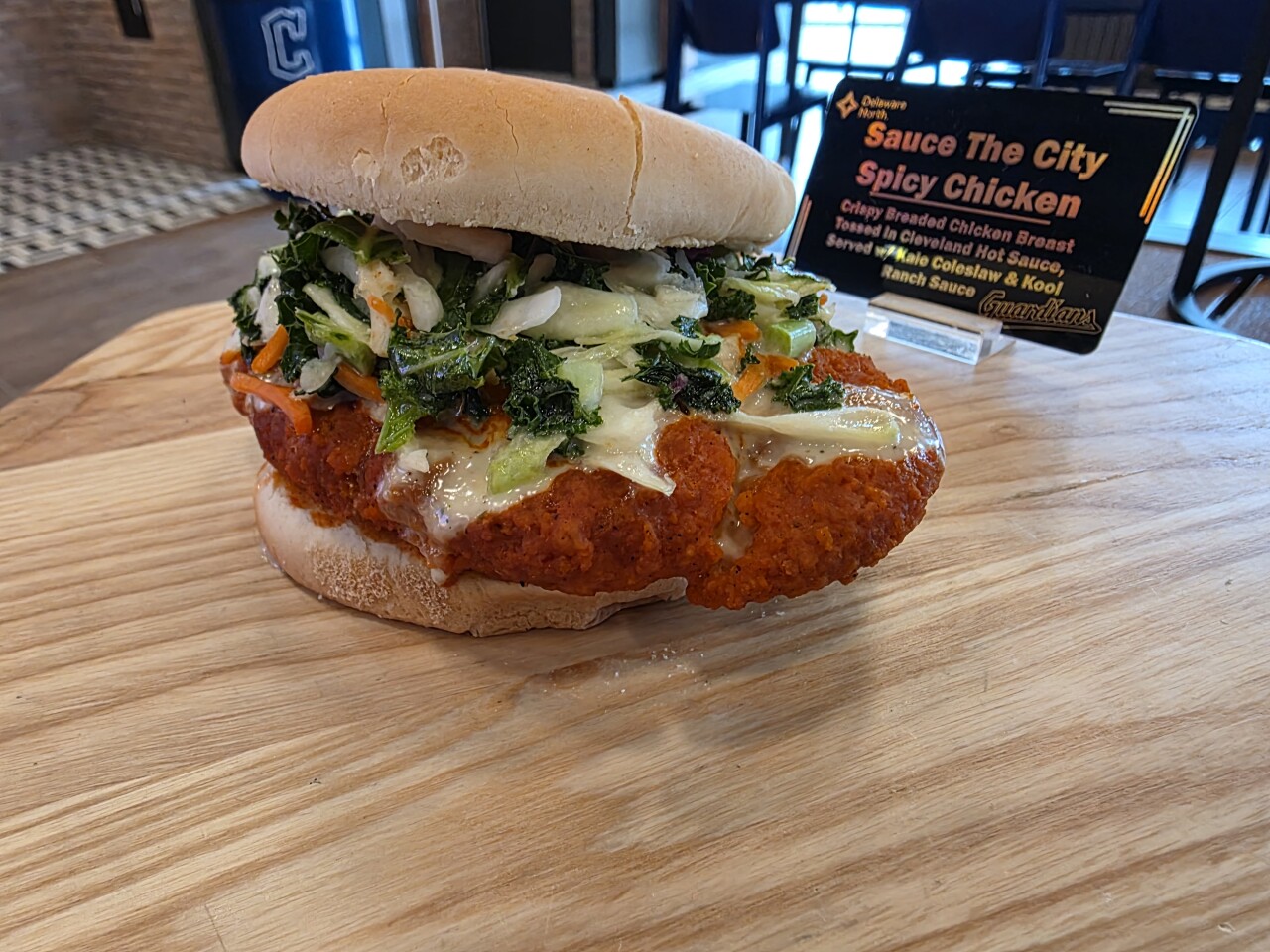 Guardians Sauce the City chicken sandwich 