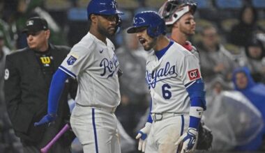Jonathan India belts slam as Royals outslug Twins
