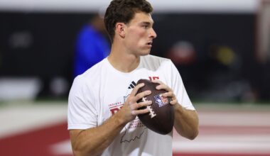 Expected No. 1 Fernando Mendoza puts on show at Indiana pro day