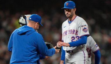 Mets' David Peterson hit hard by Giants, club loses third straight