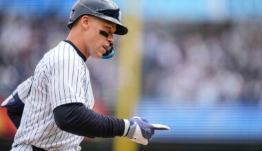 Aaron Judge honors former teammate Brett Gardner at Yankees home opener