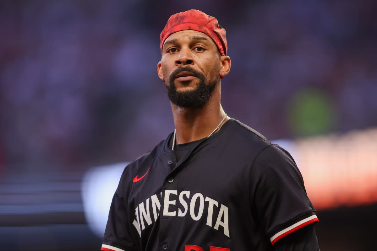 Minnesota Twins center fielder Byron Buxton (25) © Brett Davis-Imagn Images