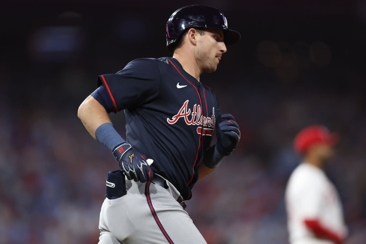 Atlanta Braves third base Austin Riley (27)© Bill Streicher-Imagn Images