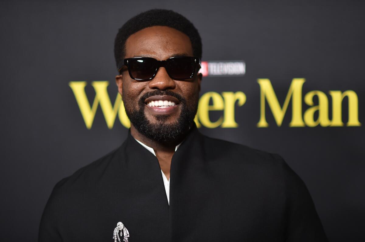 Yahya Abdul-Mateen arrives at the launch event for "Wonder Man" at TCL Chinese Theatre.