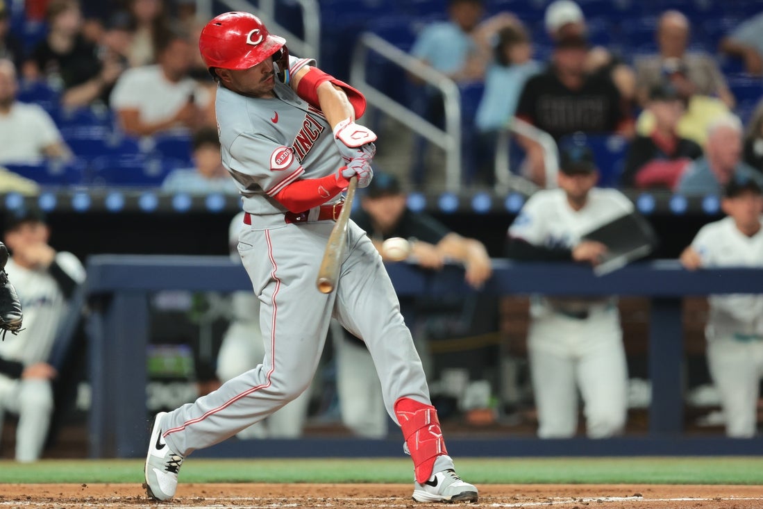 Sal Stewart, Reds take aim at Marlins ace Sandy Alcantara