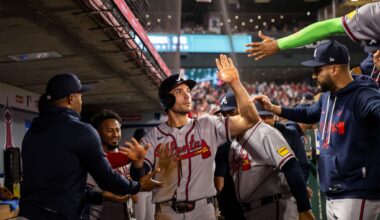 Albies hits his 3rd home run and the Braves beat the Angels 7-2 following a bench-clearing brawl