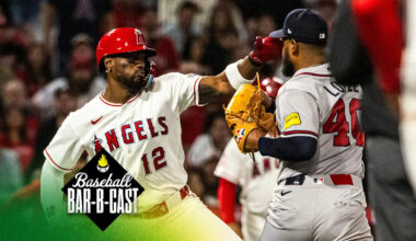 Braves-Angels clear the benches in fight, Dodgers handle Blue Jays in Toronto & Dalton Rushing interview