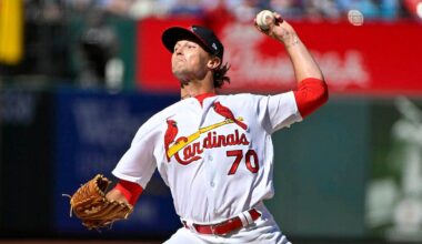 Cardinals' Packy Naughton appears to sustain injury in MLB comeback attempt