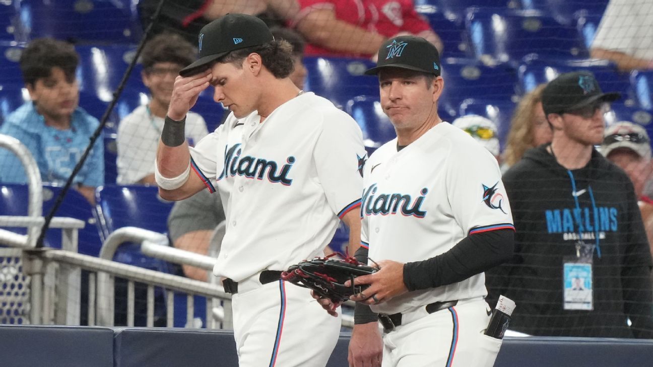 Marlins OF Griffin Conine has torn hamstring, placed on IL