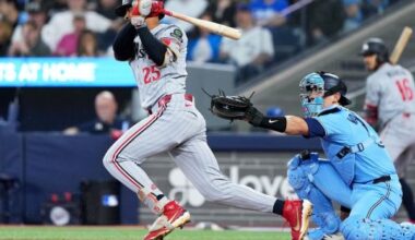 Twins tally seven times in third, even series with Blue Jays