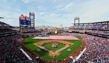 A general view of Citizens Bank Park on opening day between the Milwaukee Brewers and Philadelphia Phillies on April 8, 2014 in Philadelphia, Pennsylvania.