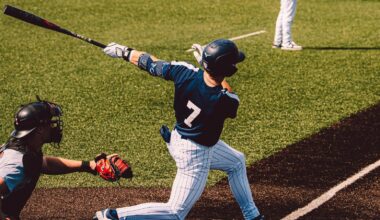 Troy Sudbrook watches a ball he just hit