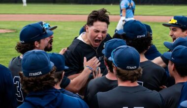 Baseball Blasts Two Homers in 12-2 Win over Alfred State
