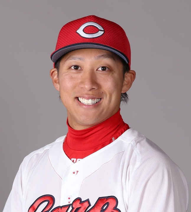 Ryutaro Hatsuki. /Photo = Hiroshima Toyo Carp official website