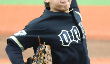 Orix Buffaloes starting Hiroya Miyagi (Photo by Masahiko Ikeuchi)