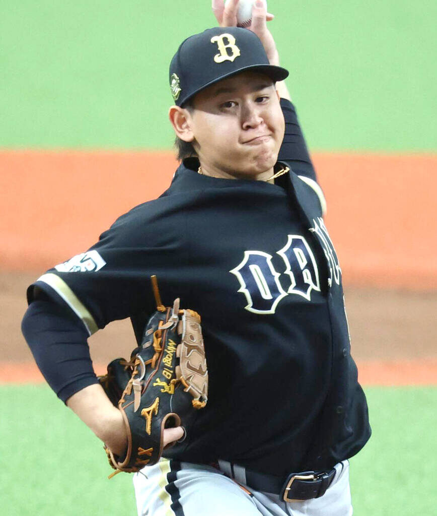 Orix Buffaloes starting Hiroya Miyagi (Photo by Masahiko Ikeuchi)