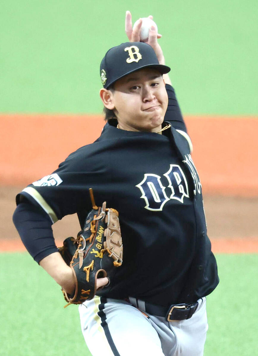Orix Buffaloes starting Hiroya Miyagi (Photo by Masahiko Ikeuchi)