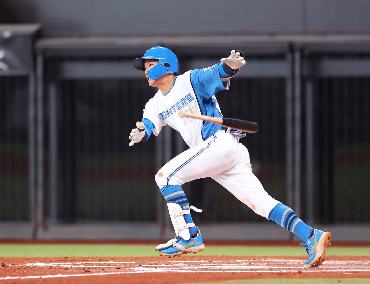 In the bottom of the 6th inning with two outs and a runner on second base, Nippon-Ham