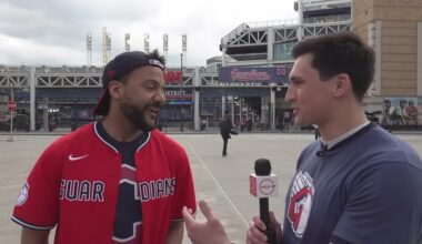 Who is performing the National Anthem at the 2026 Cleveland Guardians home opener at Progressive Field?