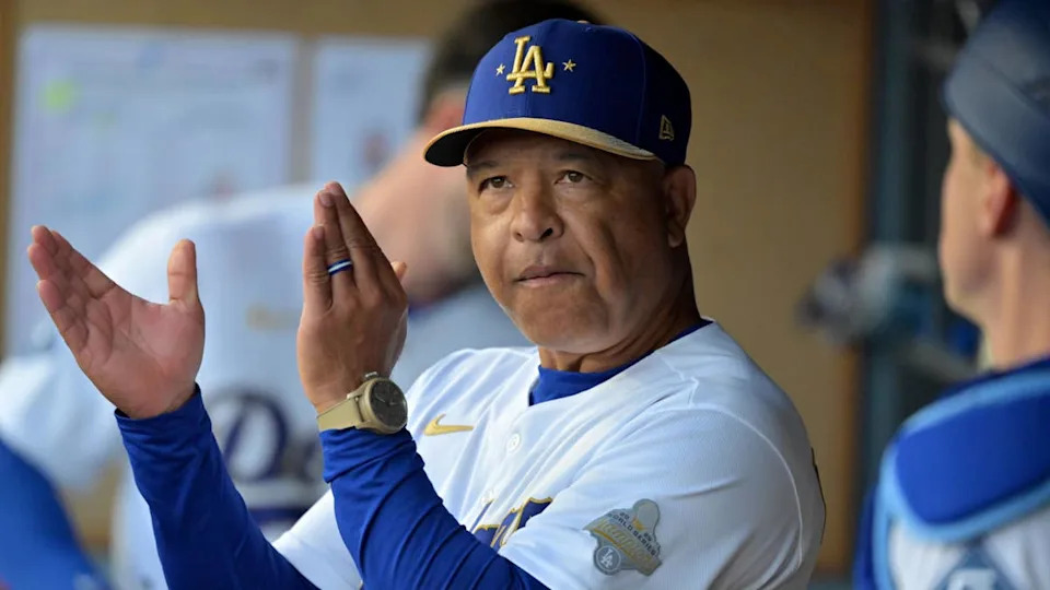 Los Angeles Dodgers manager Dave Roberts (30) in the dugout.Jayne Kamin-Oncea-Imagn Images